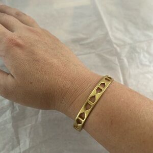 Madewell Gold Geometric Bracelet